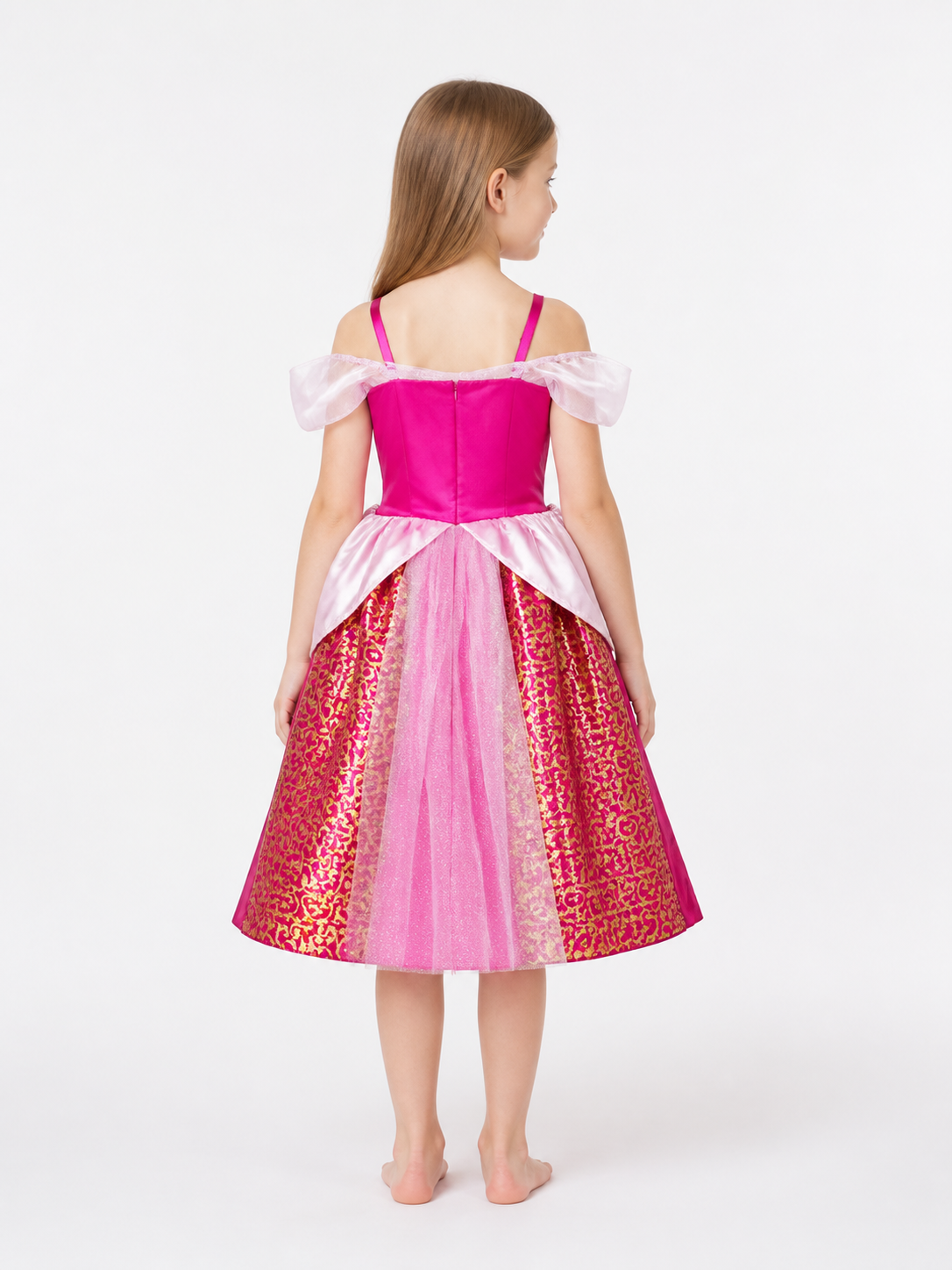 Pink Princess Carnival Costume for Halloween back view