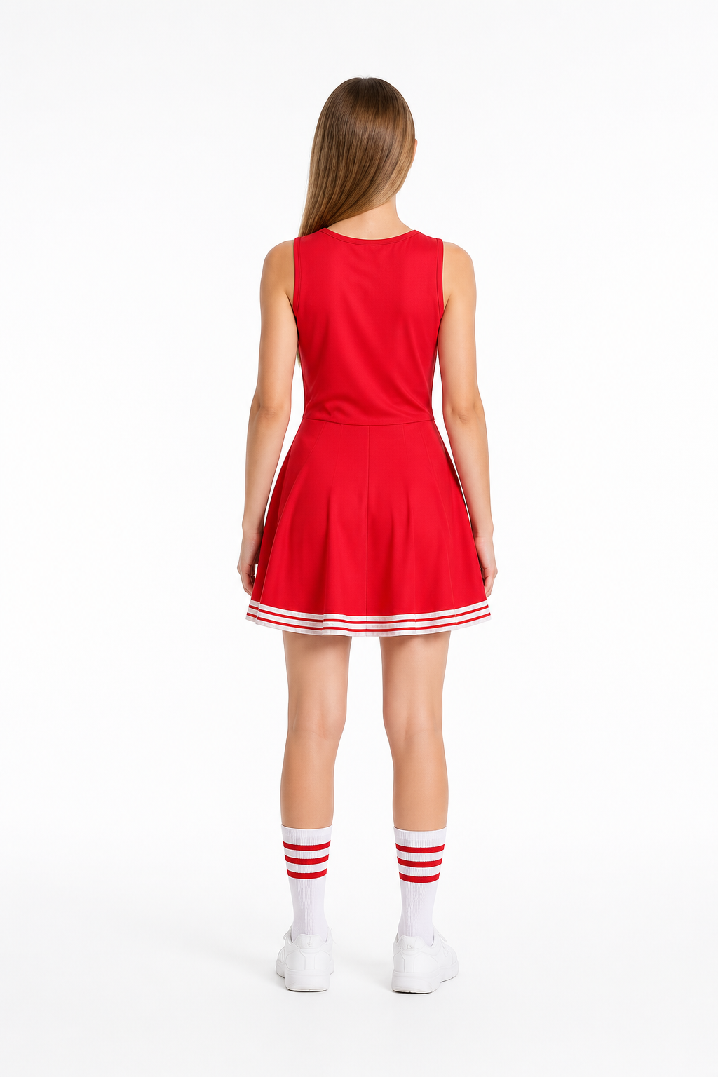 Sleeveless CHEERS Cheerleading Dress back view