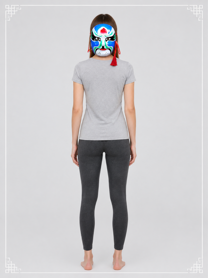 Peking Opera-Style Carnival Mask back view