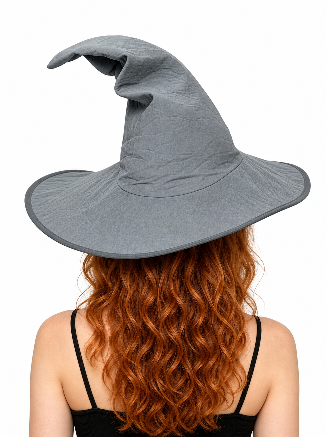 Dark Gray Carnival Witch Hat for Halloween