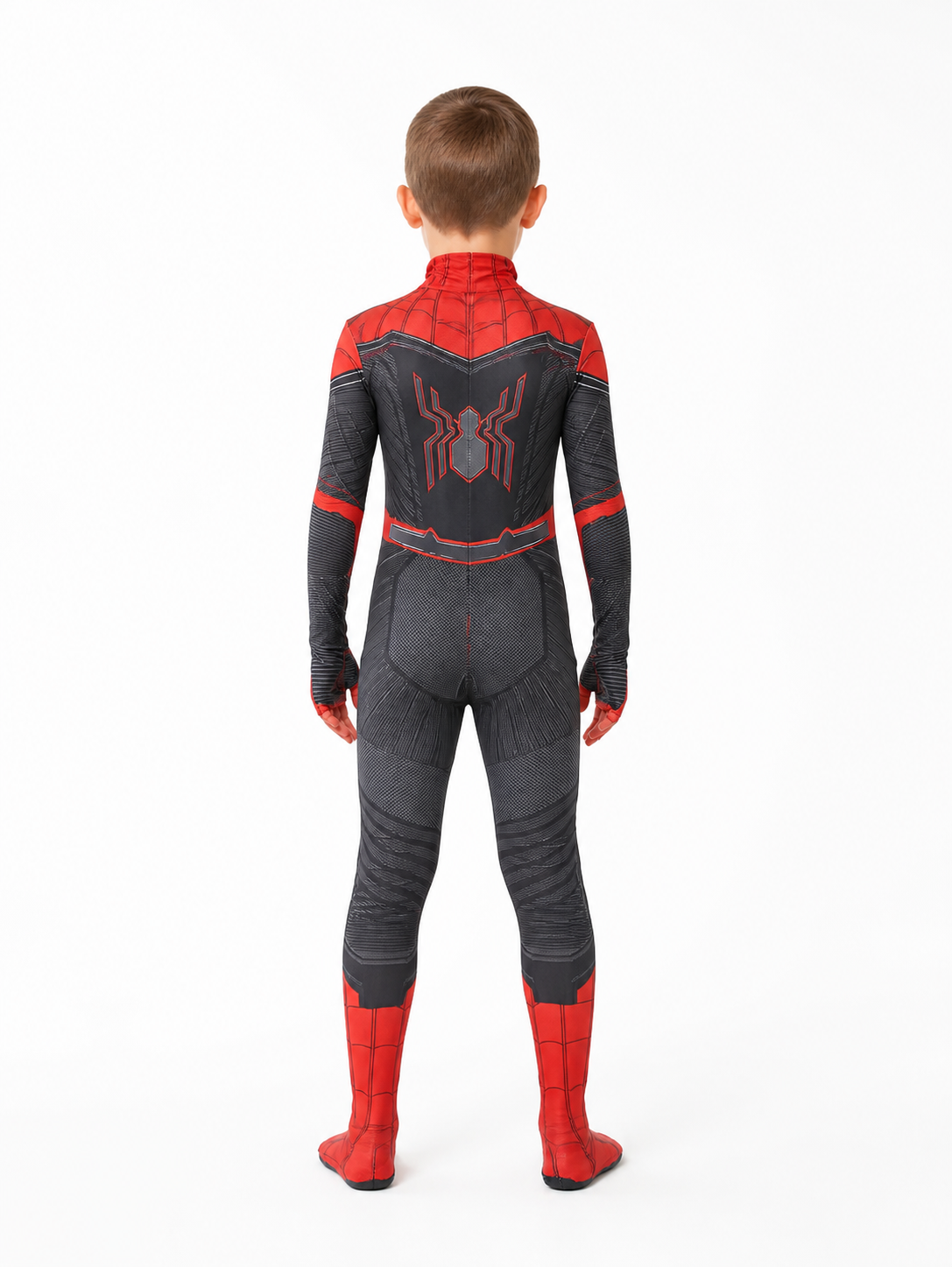 Children’s Spider-Man Costume with Mask for Halloween back view