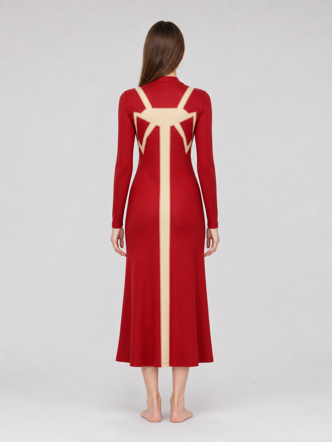 Madame Web Cosplay Costume: Red Dress