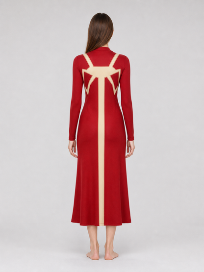 Madame Web Cosplay Costume: Red Dress
