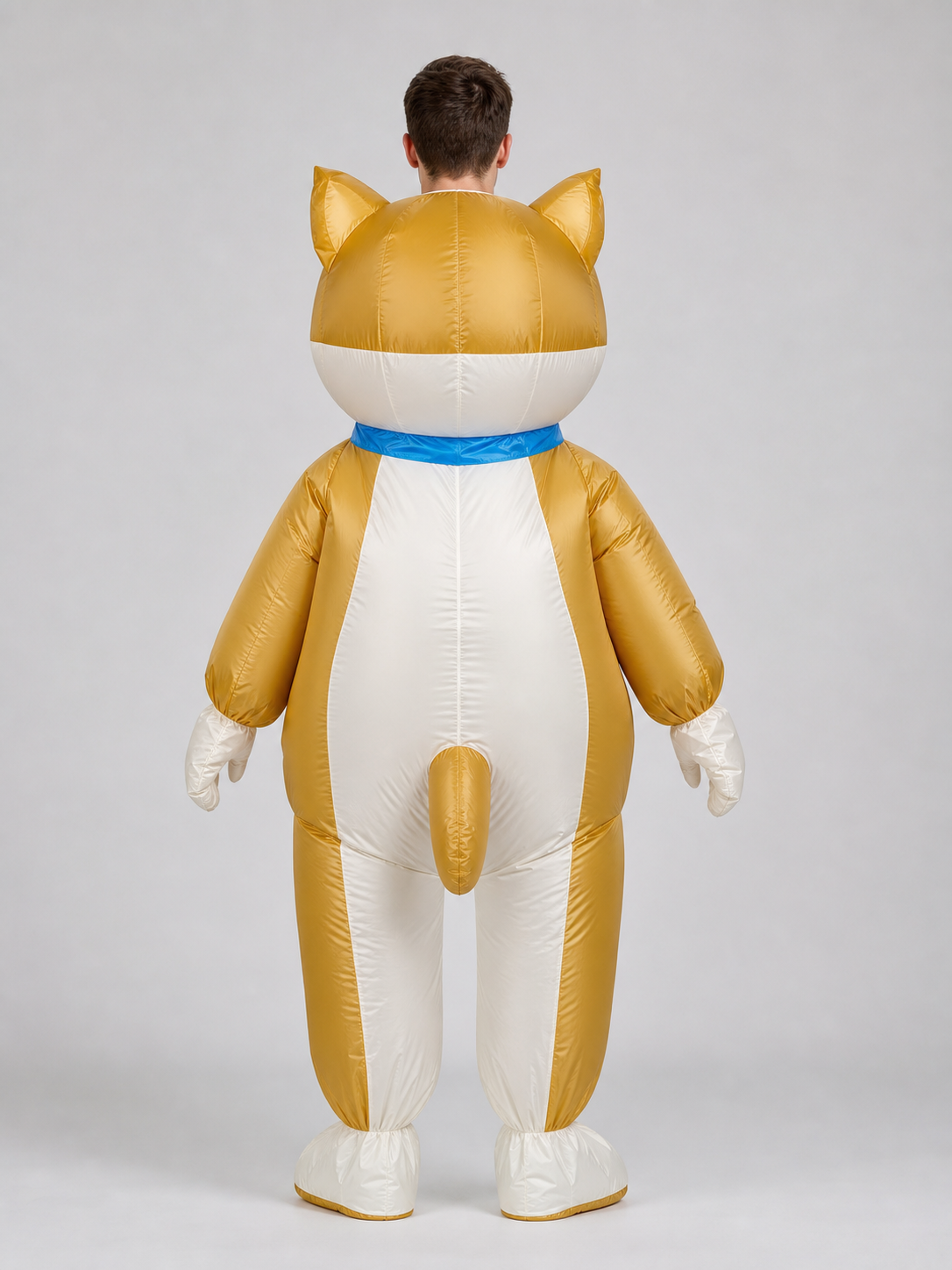 Inflatable Shiba Inu Costume with Blue Bandana