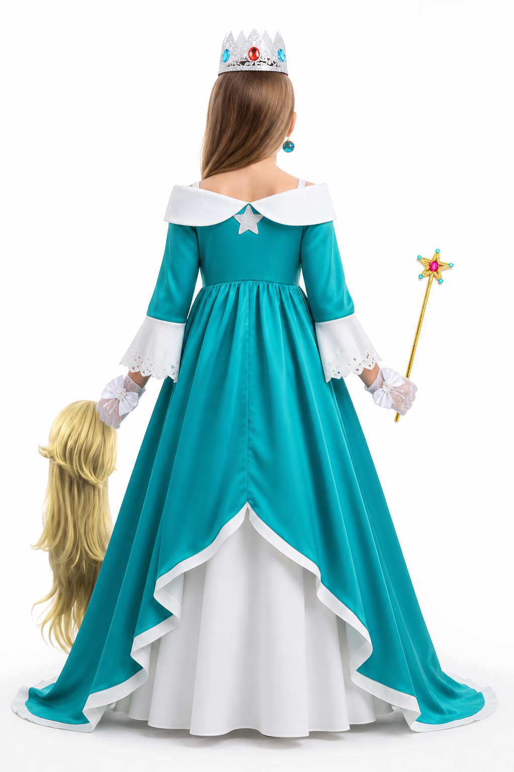 Rosalina Children's Carnival Costume with Crown back view