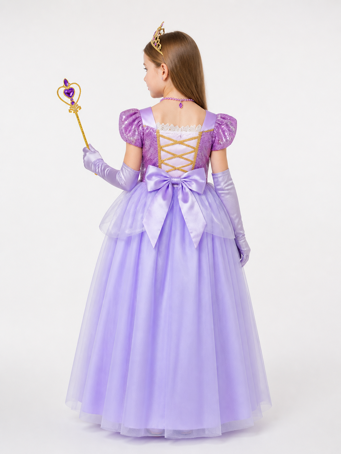 Purple Princess Costume for Halloween back view