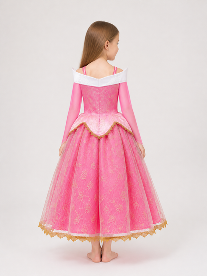 Pink Princess Costume for Halloween back view
