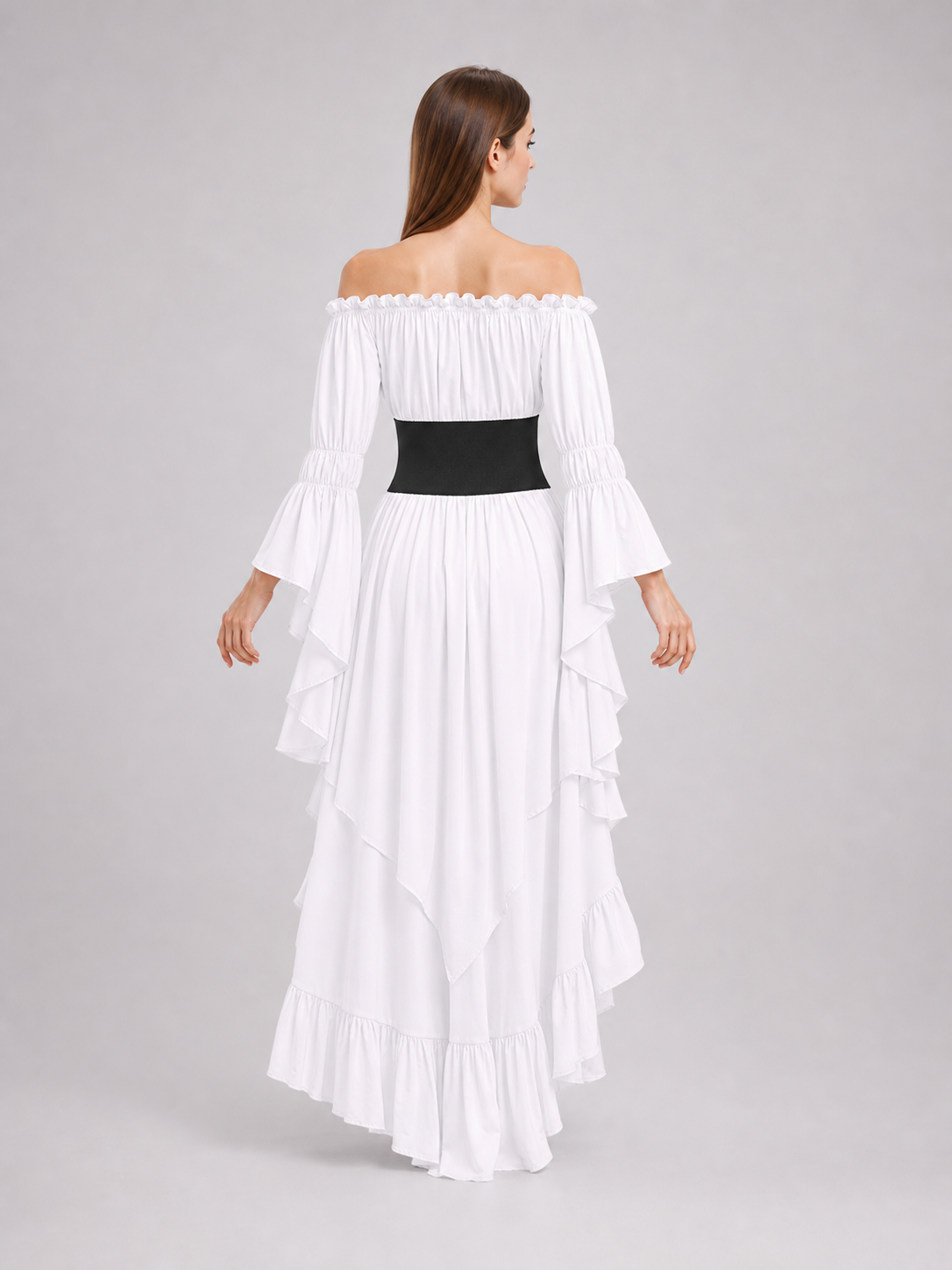 Medieval Maxi Dress with Corset Panel