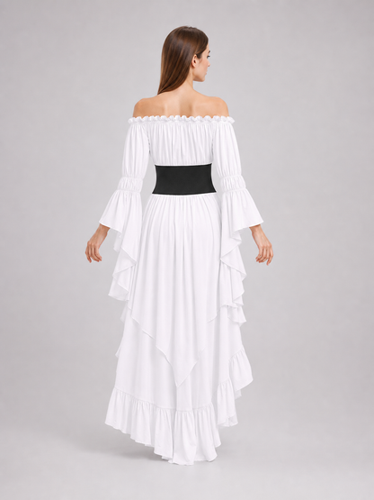Medieval Maxi Dress with Corset Panel