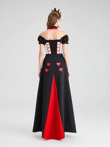 Playing Card Costume with Crown for Cosplay and Performances