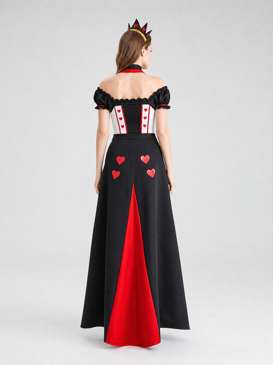 Playing Card Costume with Crown for Cosplay and Performances