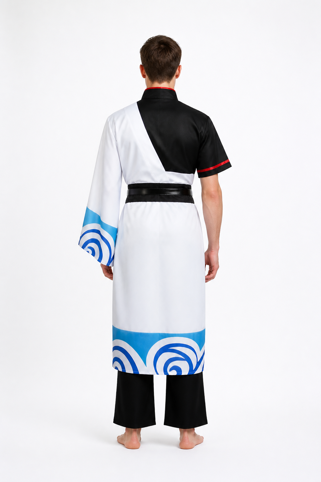 Gintama Sakata Gintoki Anime Cosplay Costume back view
