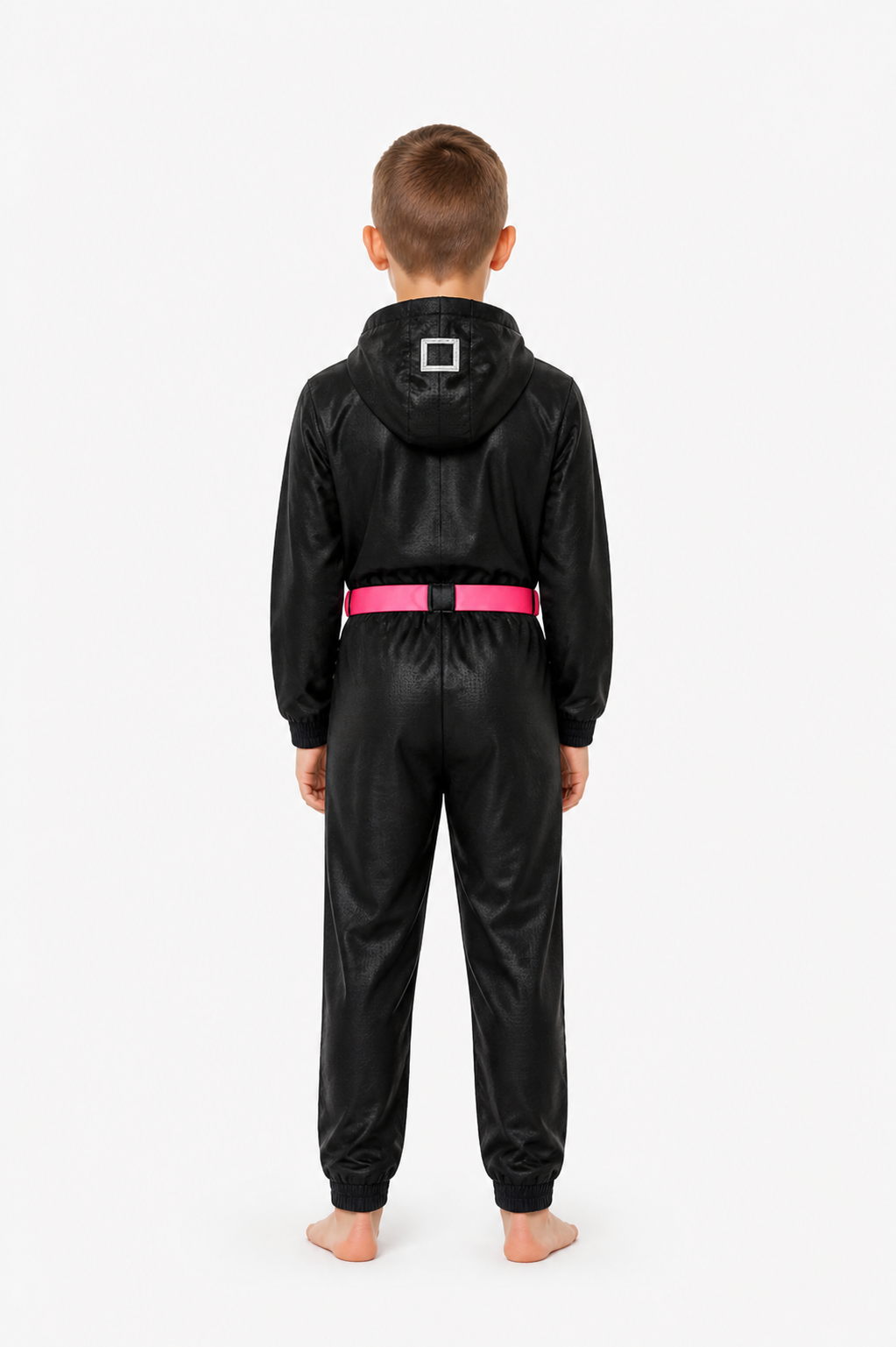 Black Dali Cosplay Jumpsuit from Money Heist back view