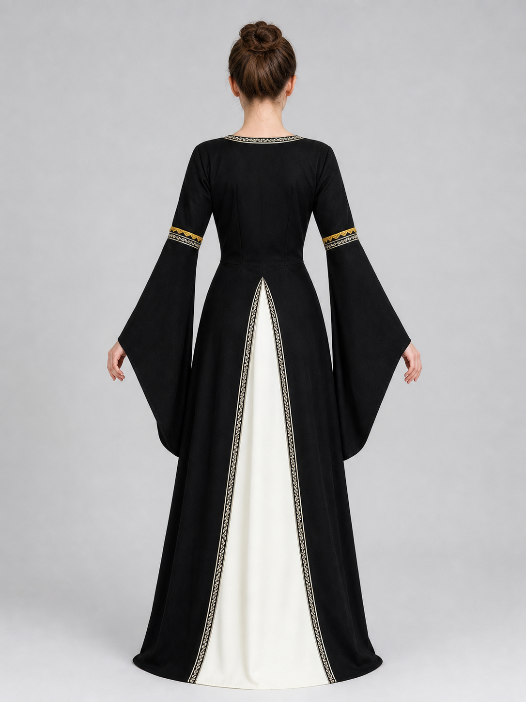 Medieval Halloween Dress Costume with Lace-Up Detailing