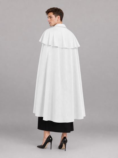 White Carnival Cloak for Cosplay and Stage