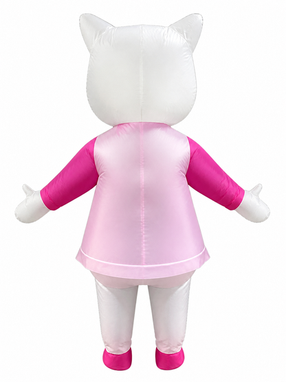 Inflatable Cat Jumpsuit Costume, One Size back view