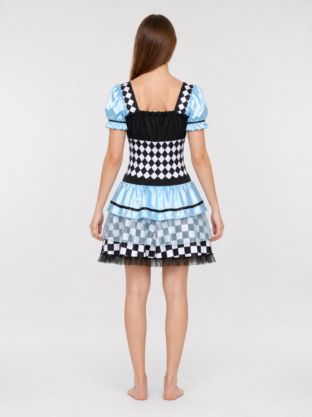 Harlequin Costume with Apron and Accessories
