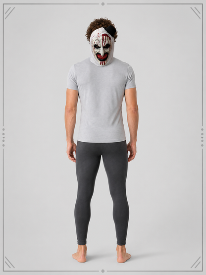 Horrifying Clown Carnival Mask for Halloween and Cosplay back view