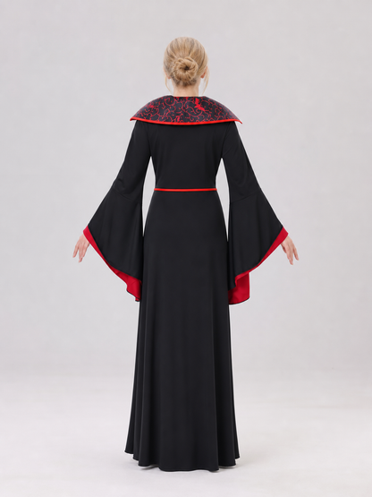 Vampire Cosplay Dress, Red and Black