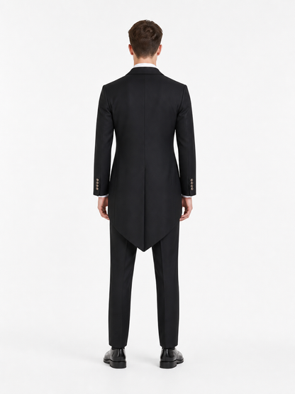 Black Butler Ciel Cosplay Costume Set back view