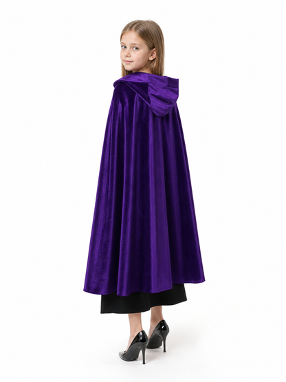 Purple Hooded Carnival Cape