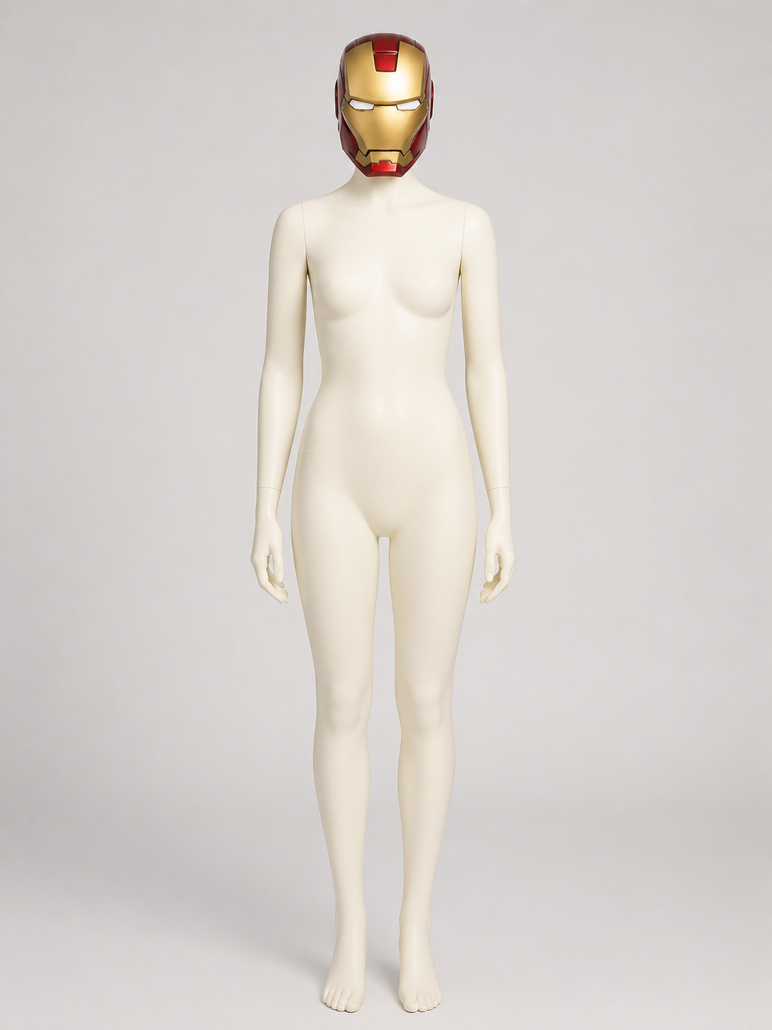 Red and Gold Carnival Mask for Cosplay back view