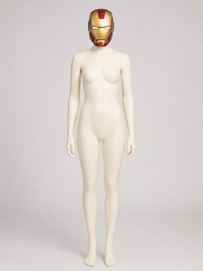 Red and Gold Carnival Mask for Cosplay back view