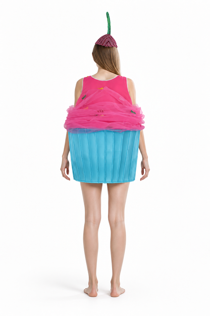 Cupcake Costume with Headwear for Parties