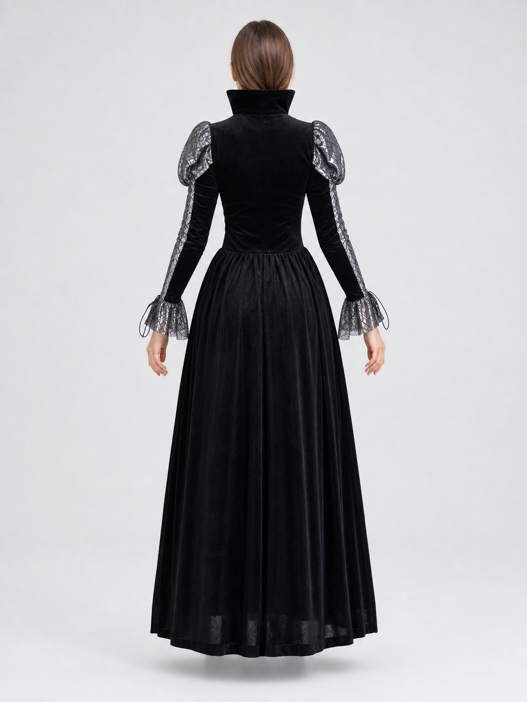 Gothic Long Dress for Halloween and Cosplay