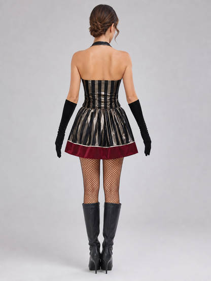 Pirate Cosplay Dress with Gold Decoration