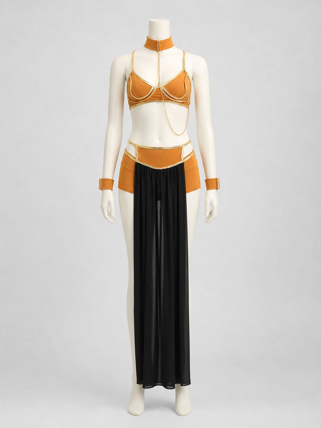 Stage cosplay costume with top and skirt