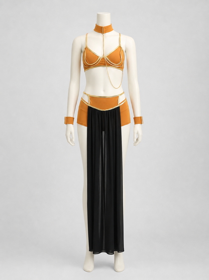 Stage cosplay costume with top and skirt