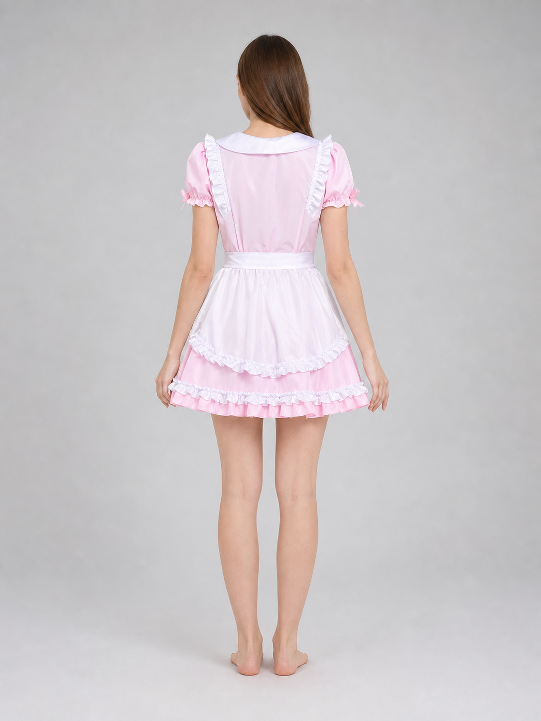 Lolita-Style Maid Cosplay Dress with Apron