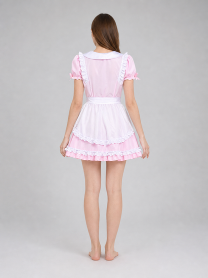 Lolita-Style Maid Cosplay Dress with Apron