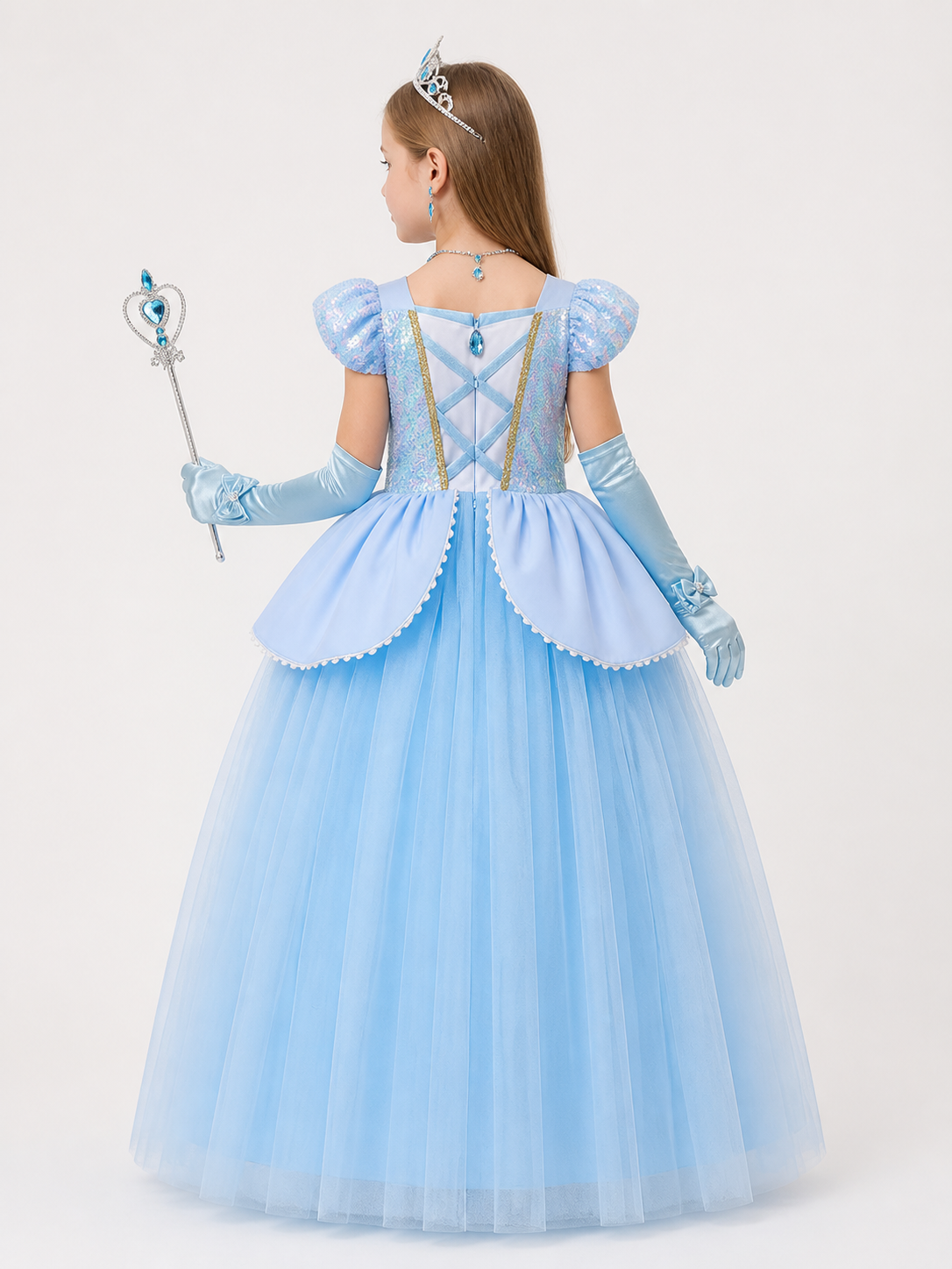 Blue Princess Carnival Costume for Halloween