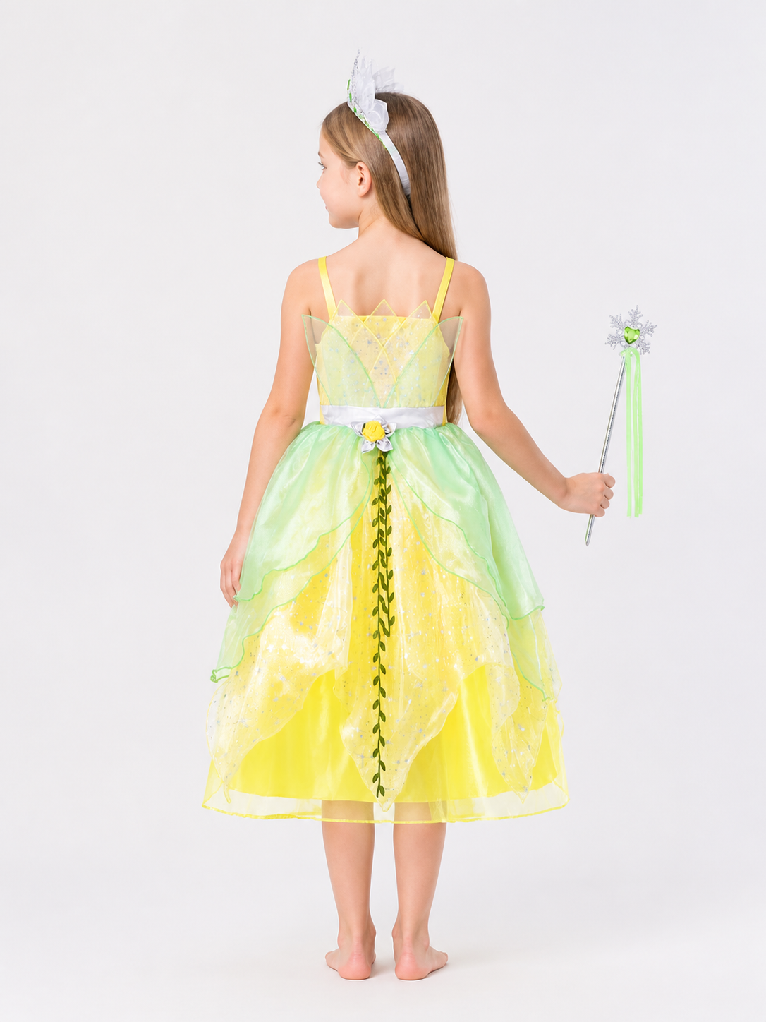 Yellow-Green Princess Costume for Halloween