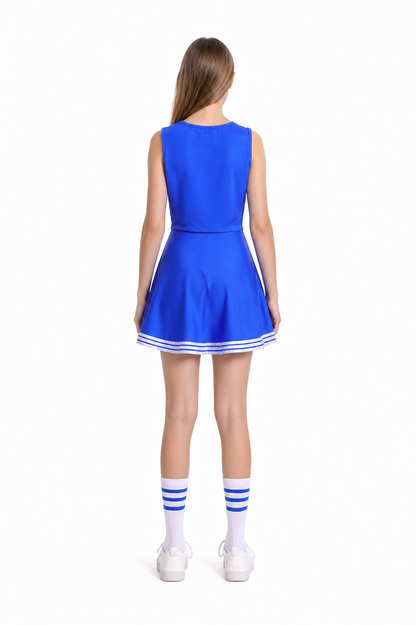 Sleeveless CHEERS Cheerleading Dress back view