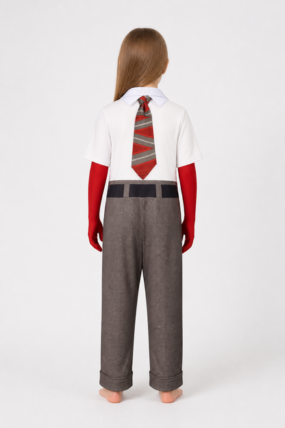 Children's Joy jumpsuit from Inside Out 2 with a tie back view