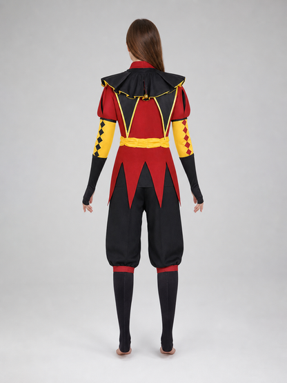 Jester Costume with Mask and Hat