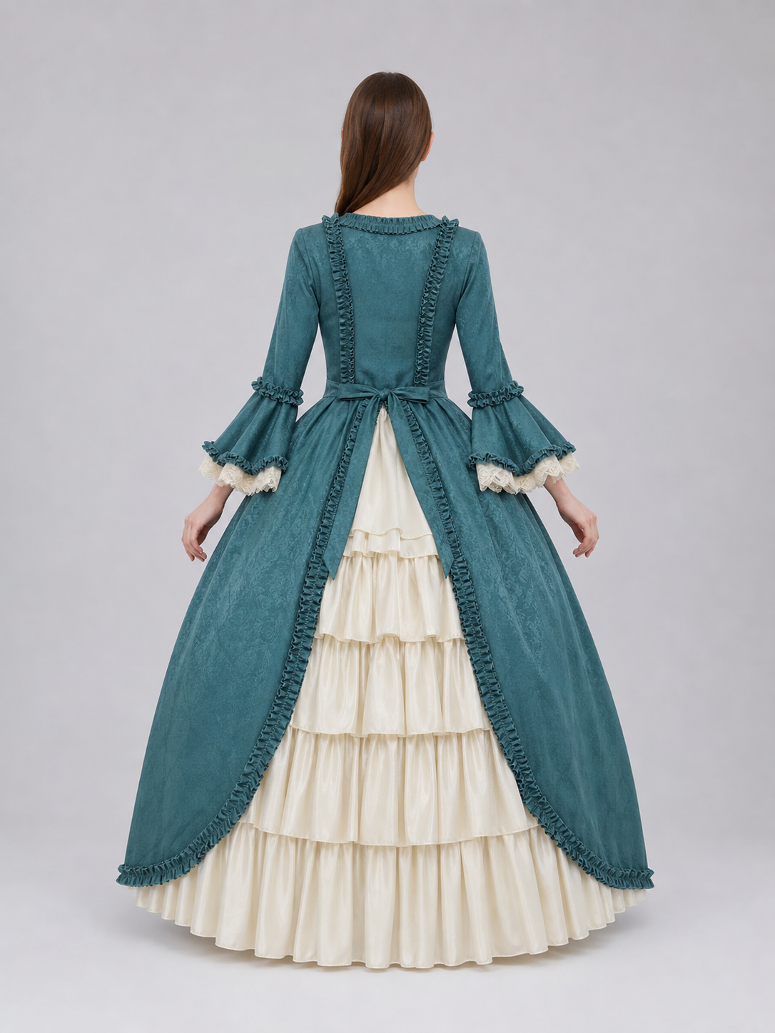 Gothic Victorian-Style Dress with Bow