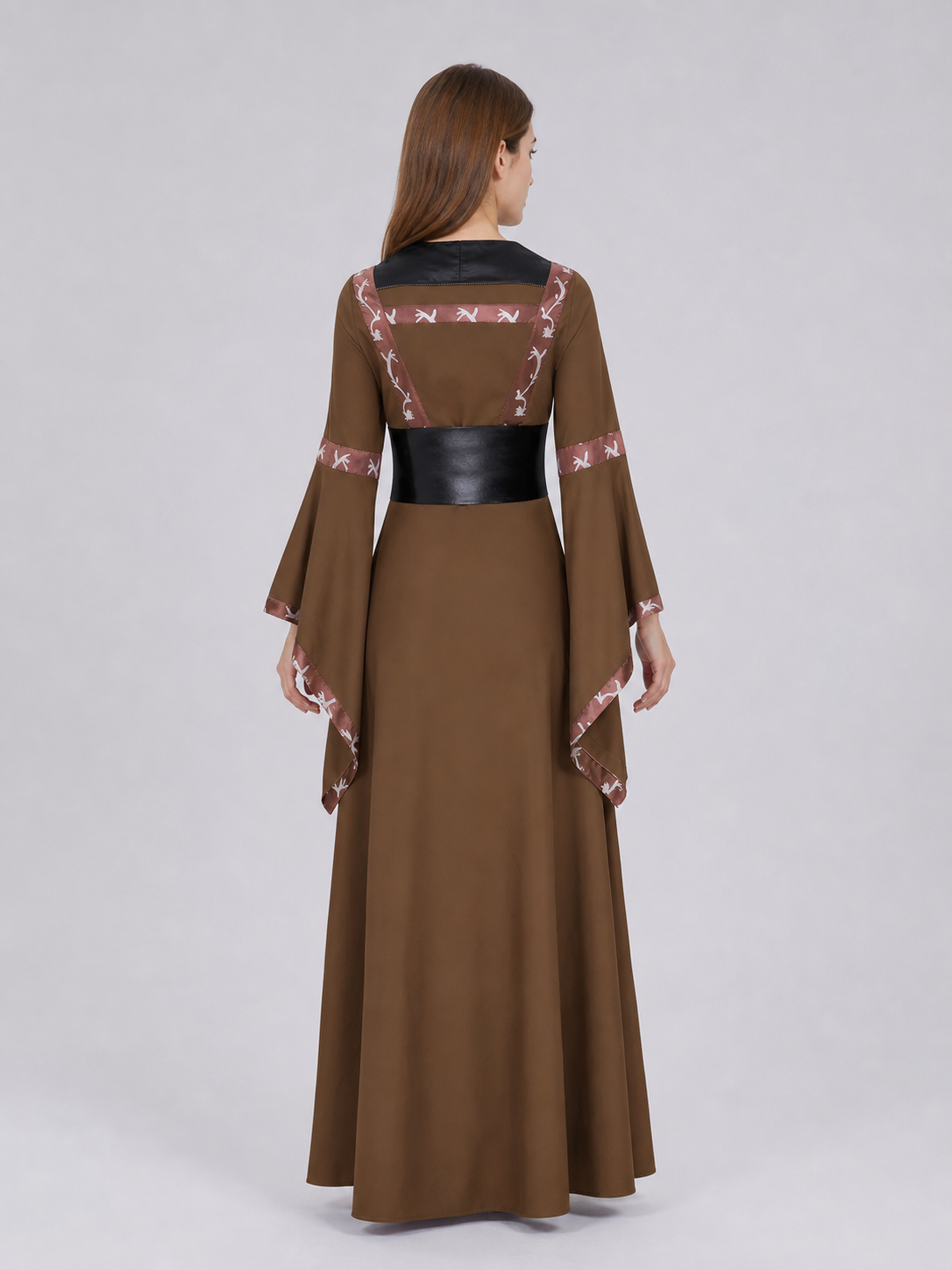 Medieval Hooded Lace-Up Dress