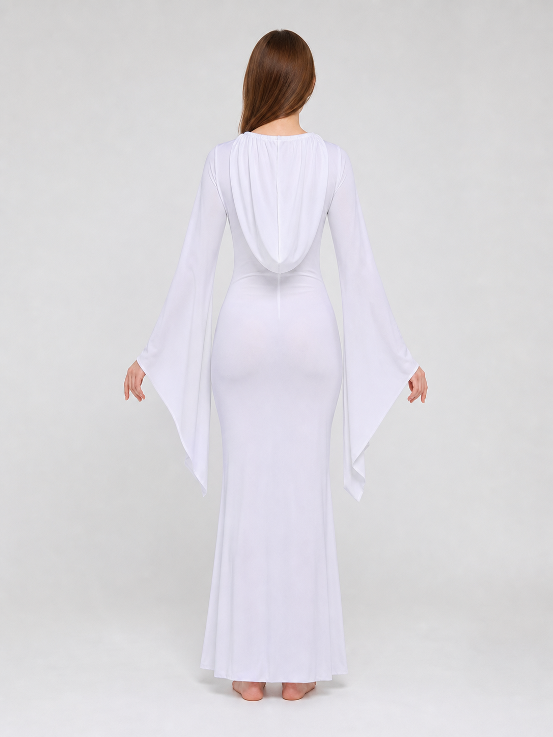 Hooded Cosplay Costume with Ribbon Sleeves