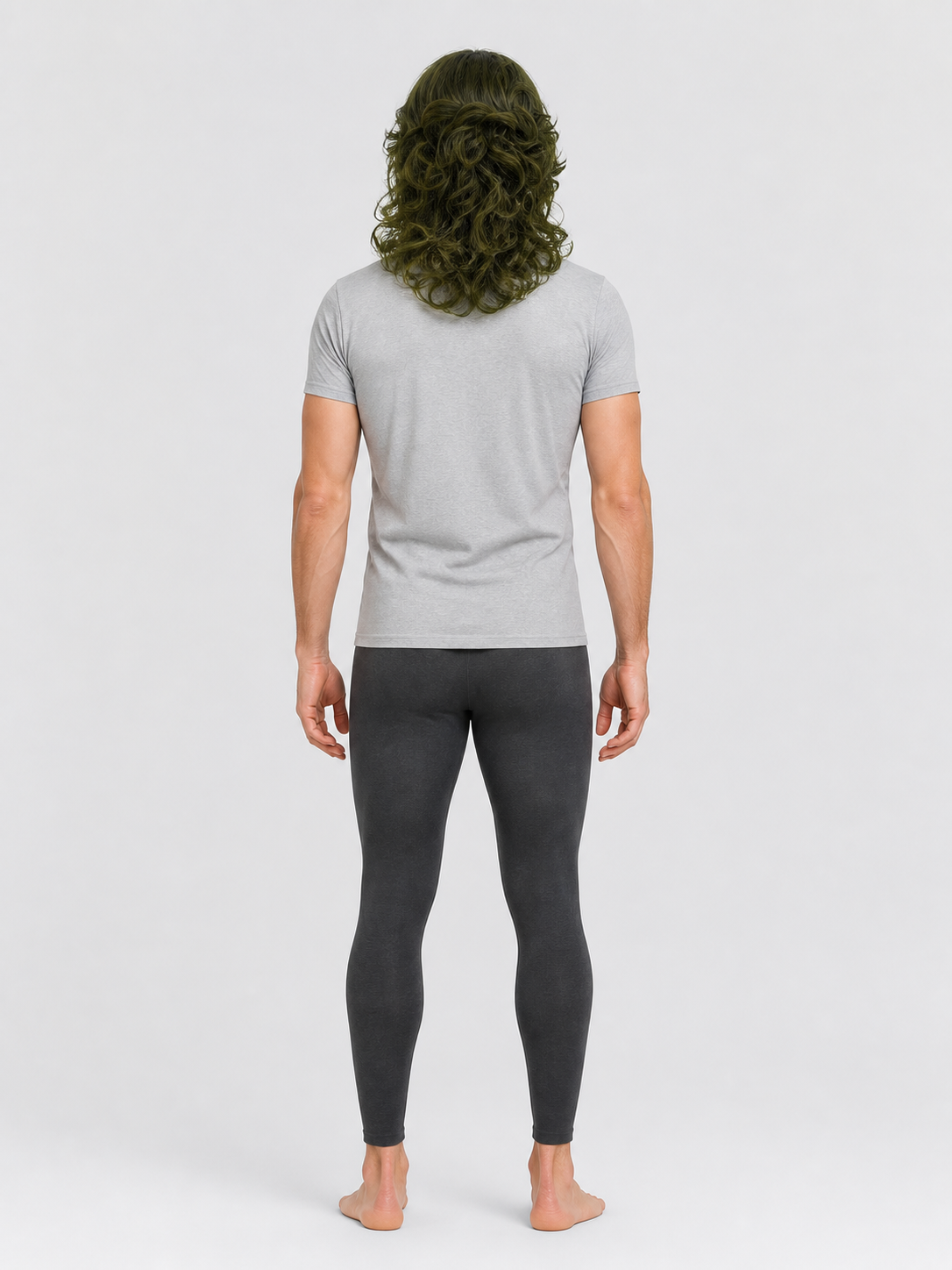 Long Curly Carnival Wig for Cosplay back view