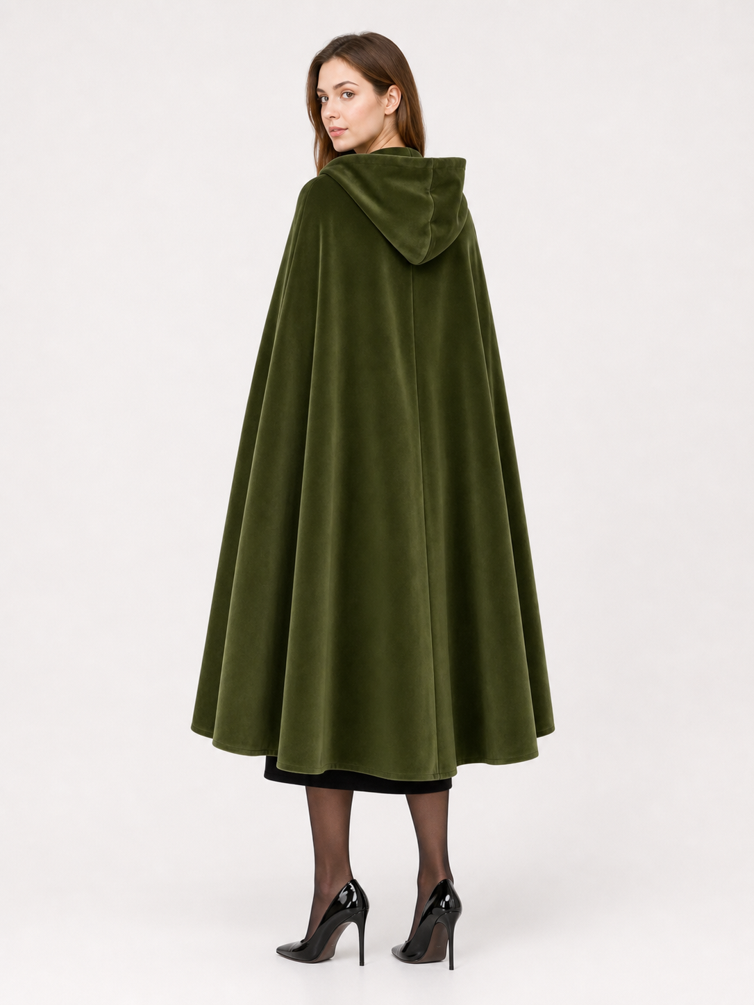 Green Hooded Carnival Cloak, Theatrical