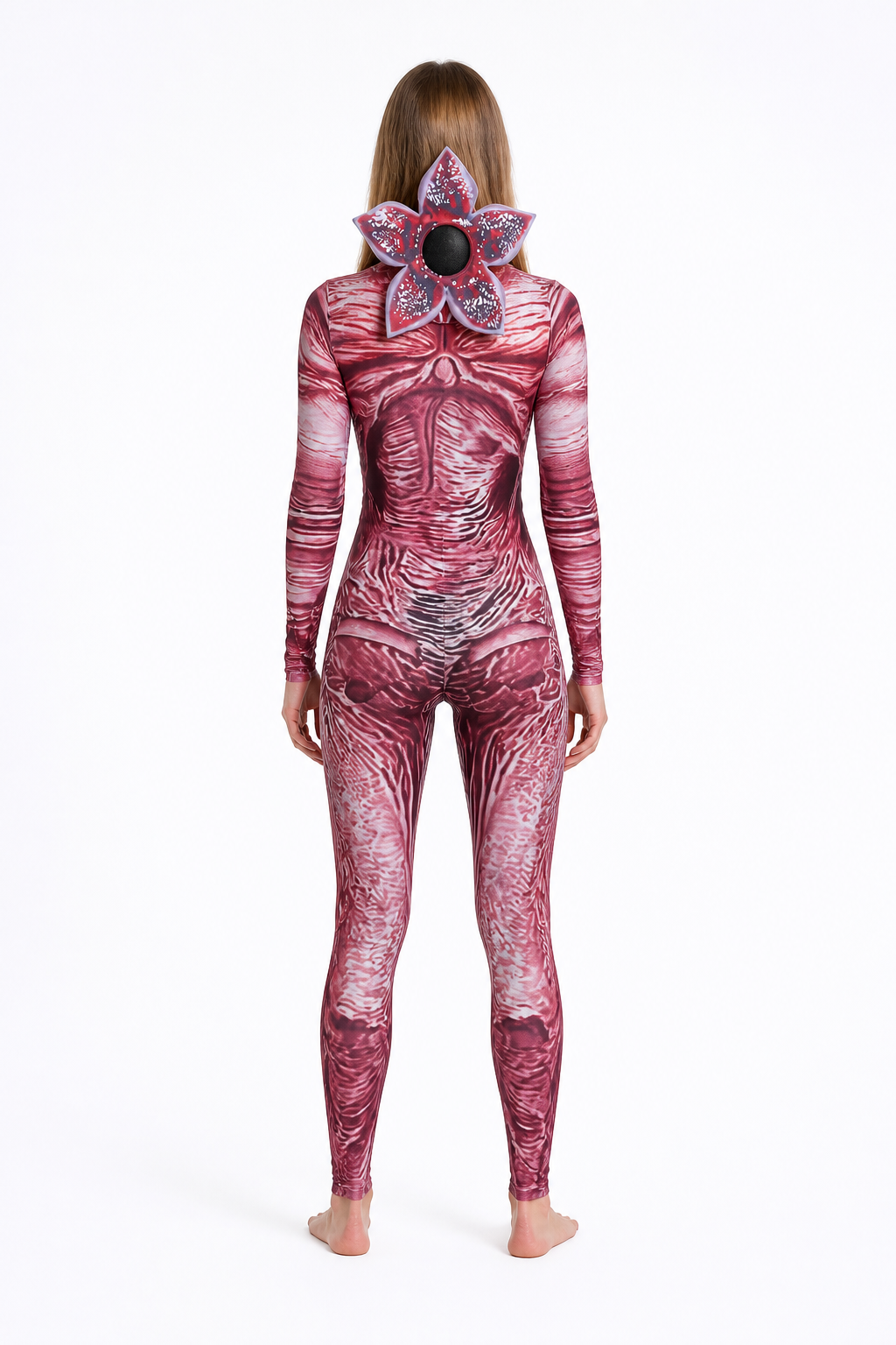 Carnivorous Flower Monster Carnival Costume with Headpiece back view