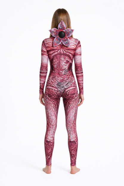 Carnivorous Flower Monster Carnival Costume with Headpiece back view