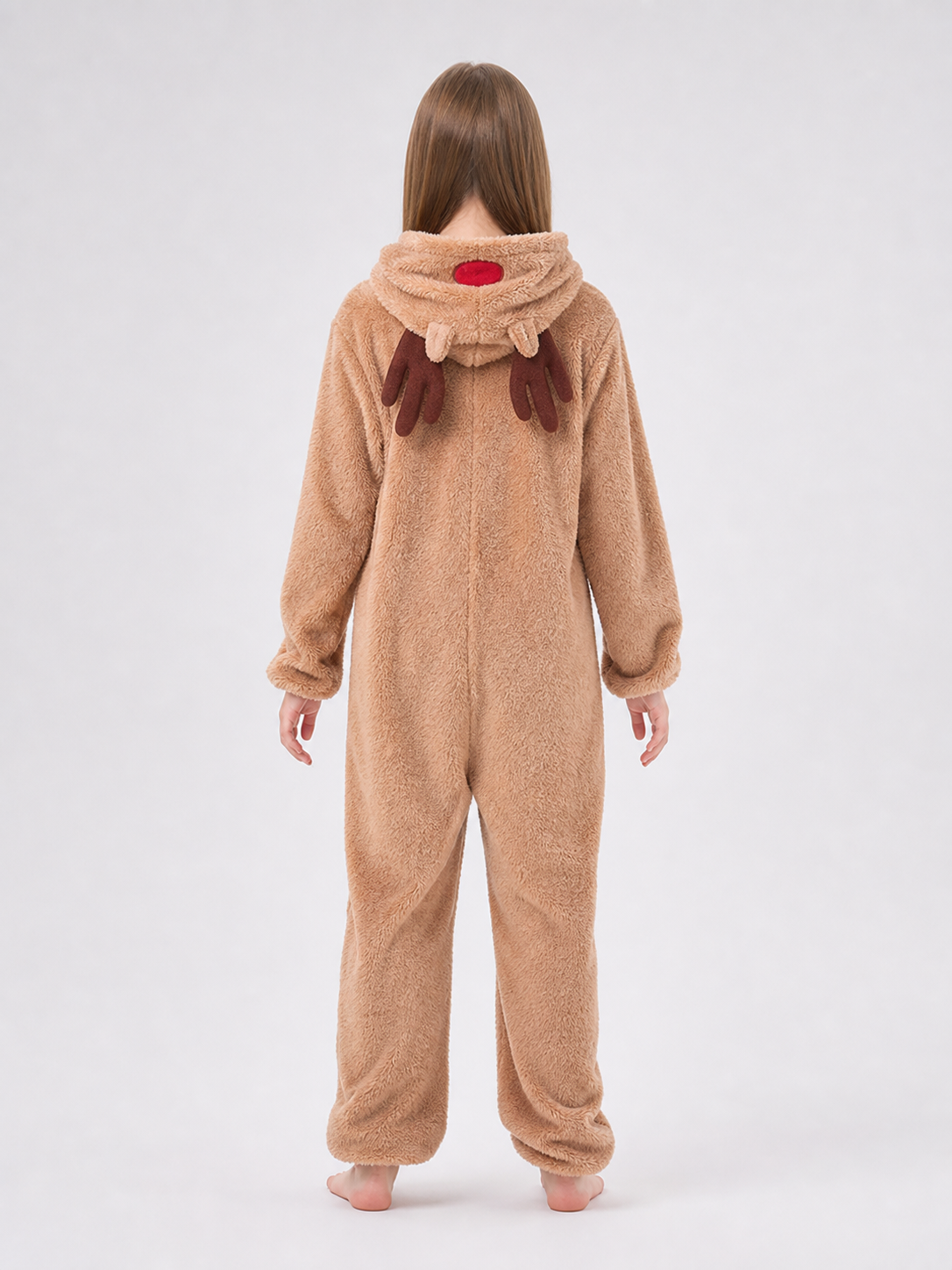 Reindeer costume with hood and zipper