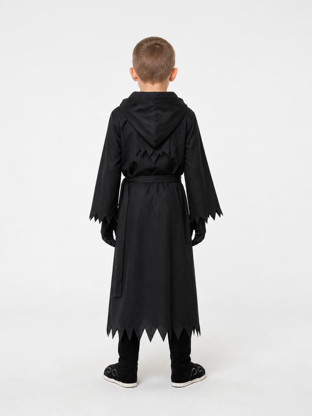 Hooded Cloak Costume with Glowing Eyes back view