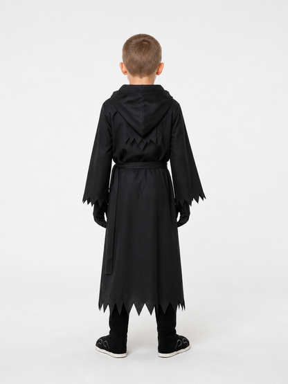 Hooded Cloak Costume with Glowing Eyes back view