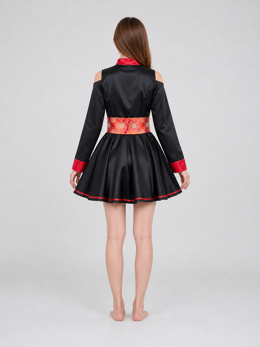This costume dress is designed for striking theatrical-style looks and is